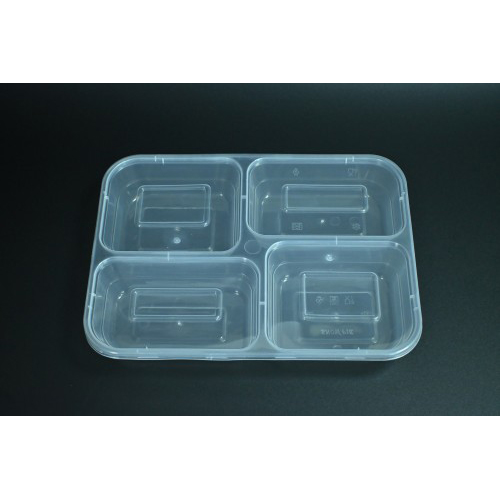 Vierkantige PP-lunchbox van gelijke grootte