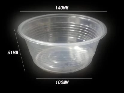 PP thermoformed lid for 250-series bowl