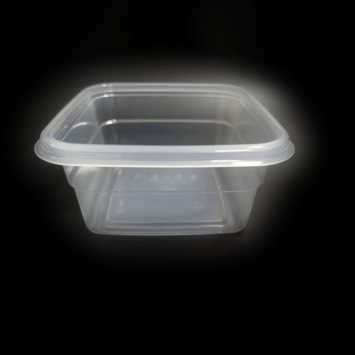 Vierkante PP-container met hoge helderheid